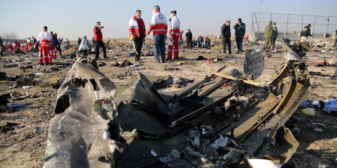 إيران تعلن سبب سقوط الطائرة الأوكرانية
